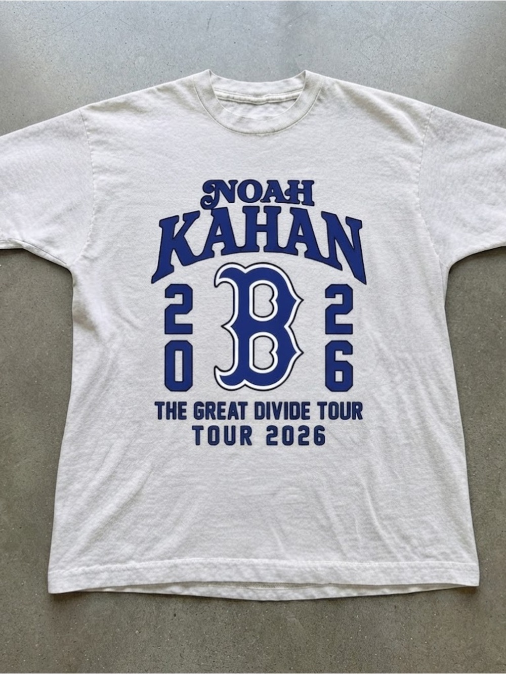 White Music Tour Graphic T-Shirt Gildan Lettering Tee Top